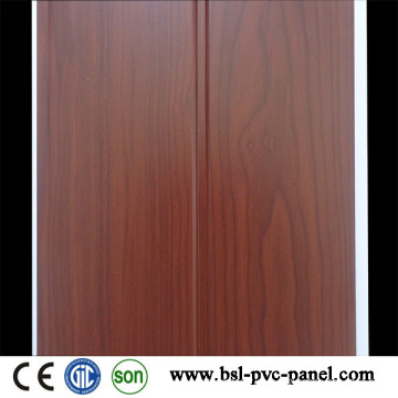 Surco laminado de PVC Panel de pared de 20 cm 7.5 mm de color madera en Ruanda